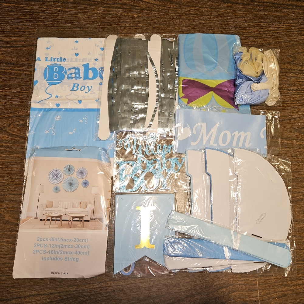 NIB It's a boy! Baby Shower Decorations
